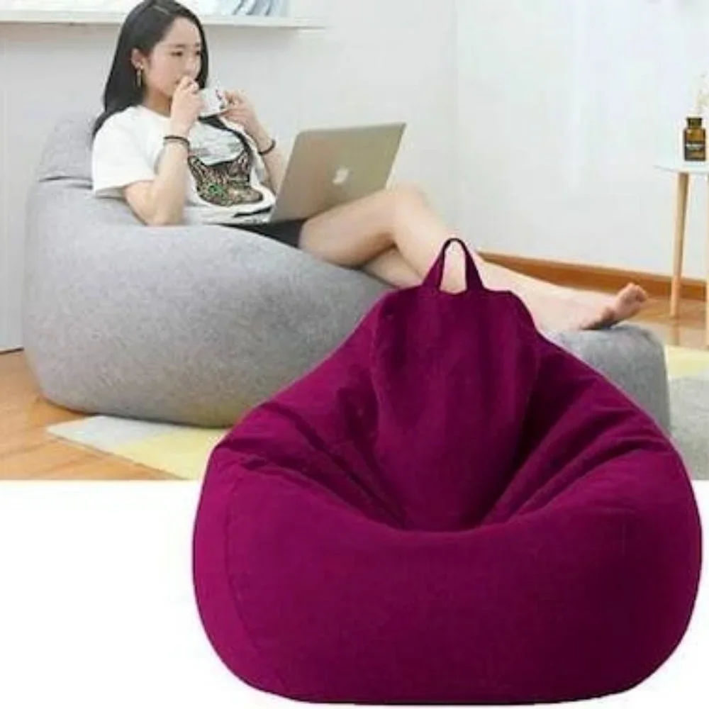 MEKIYO Classic Sofa Chairs Cover, Lazy Lounger Bean Bag Home SoftCozy, Purple